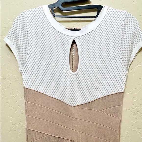 New. Bebe Bandage Dress. Drop Dead Gorgeous Dress by Bebe  Looks like 2-pc Med - Picture 6 of 10